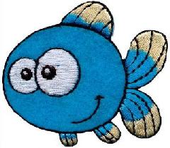 Felvasalható matrica kék hal.jpg