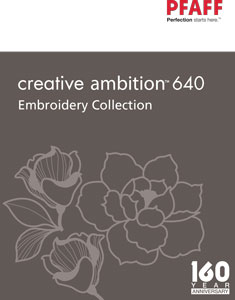 Pfaff creative ambition 640 hímzőminták