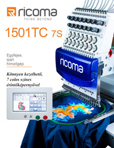Ricoma TC-1501 hímzőgép brossúra