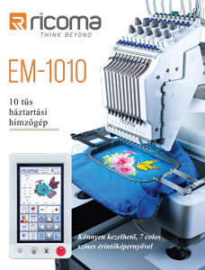 Ricoma EM-1010 hímzőgép brossúra